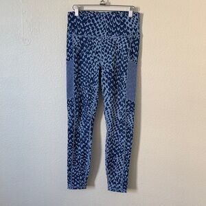 Fabletics Blue Patterned Leggings